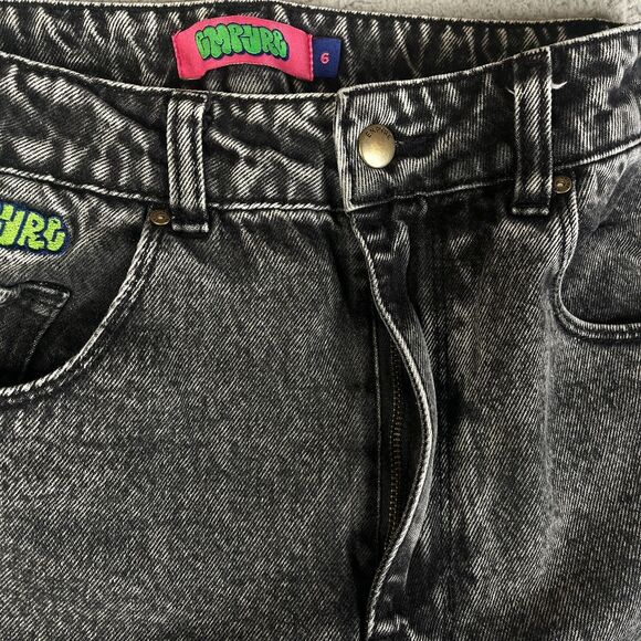 VTG Empyre Carpenter Jeans Womens 6 Black Tori High Rise Y2K Baggy Skate 28x31 - Picture 6 of 14